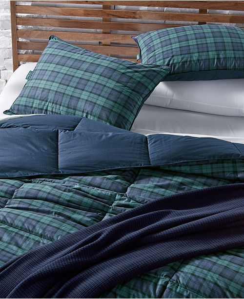 Lauren Ralph Lauren Blackwatch Reversible Plaid YarnDyed Twin Down Alternative Comforter