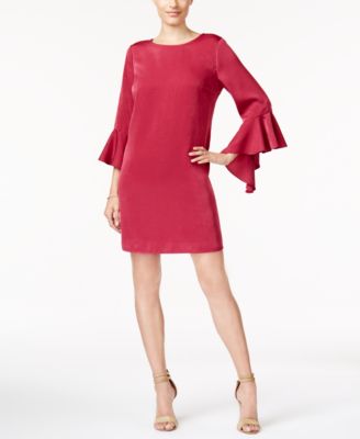 Bar III - Ruffle-Sleeve Shift Dress