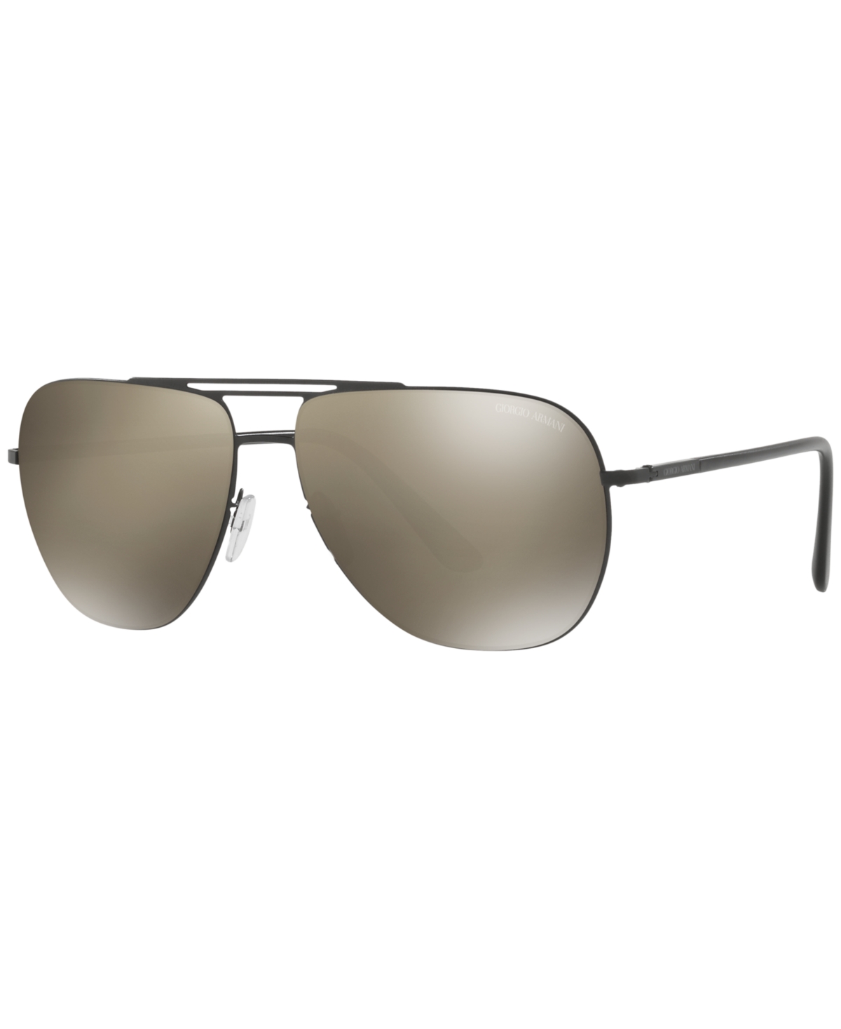 Giorgio Armani Sunglasses, Ar6060 In Matte Black,brown Mirror