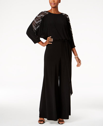 MSK Beaded Jumpsuit - Dresses - Women - Macy's