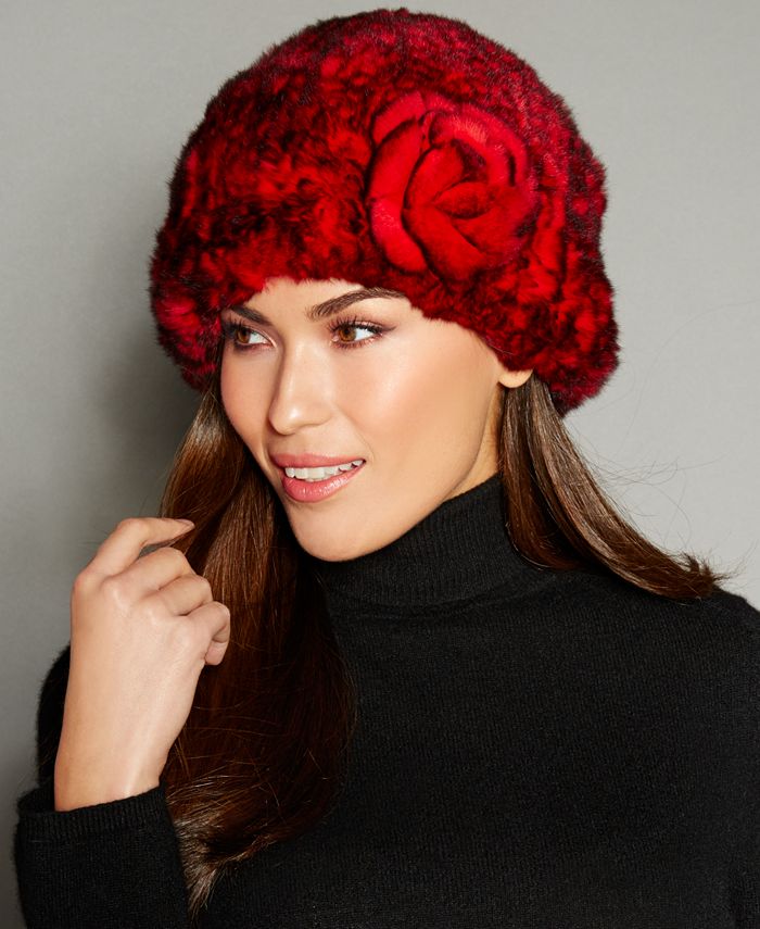 Macy's faux best sale fur hats