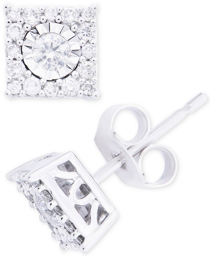 1-3/8 Ct. t.w. Diamond Stud Earrings in 14K White