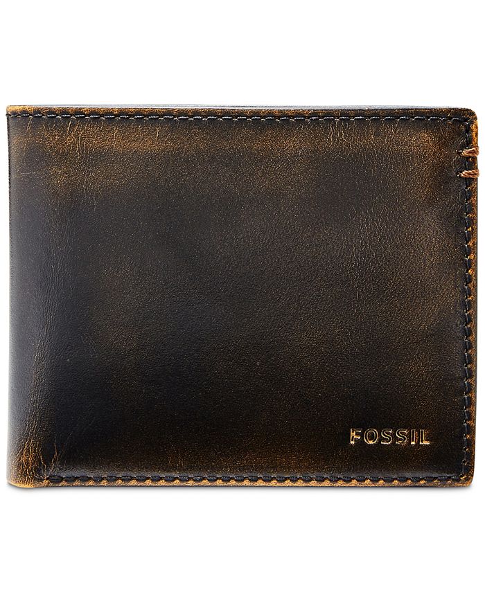 Fossil Men's Wade Bifold Leather Wallet & Reviews - All Accessories - Men -  Macy's