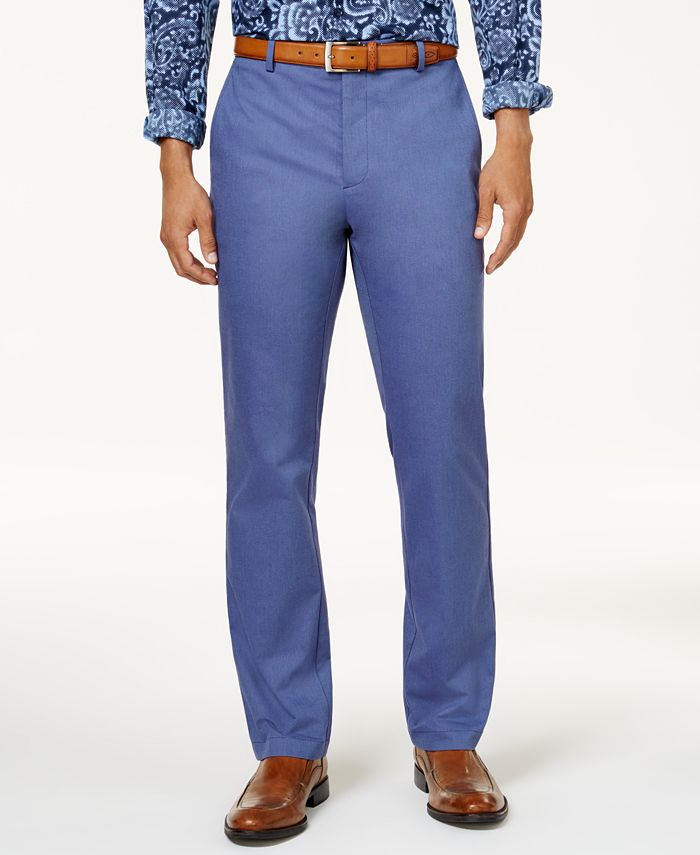 Tasso Elba Men's Classic-Fit Stretch Pants, Created for Macy's - Macy's