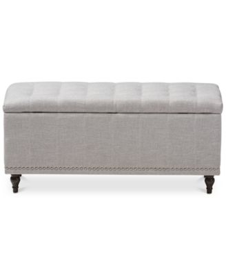 Kaylee Button-Tufted Storage Ottoman Bench
