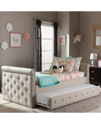 Furniture Closeout! Swamson Twin Daybed with Roll-Out Trundle Guest Bed