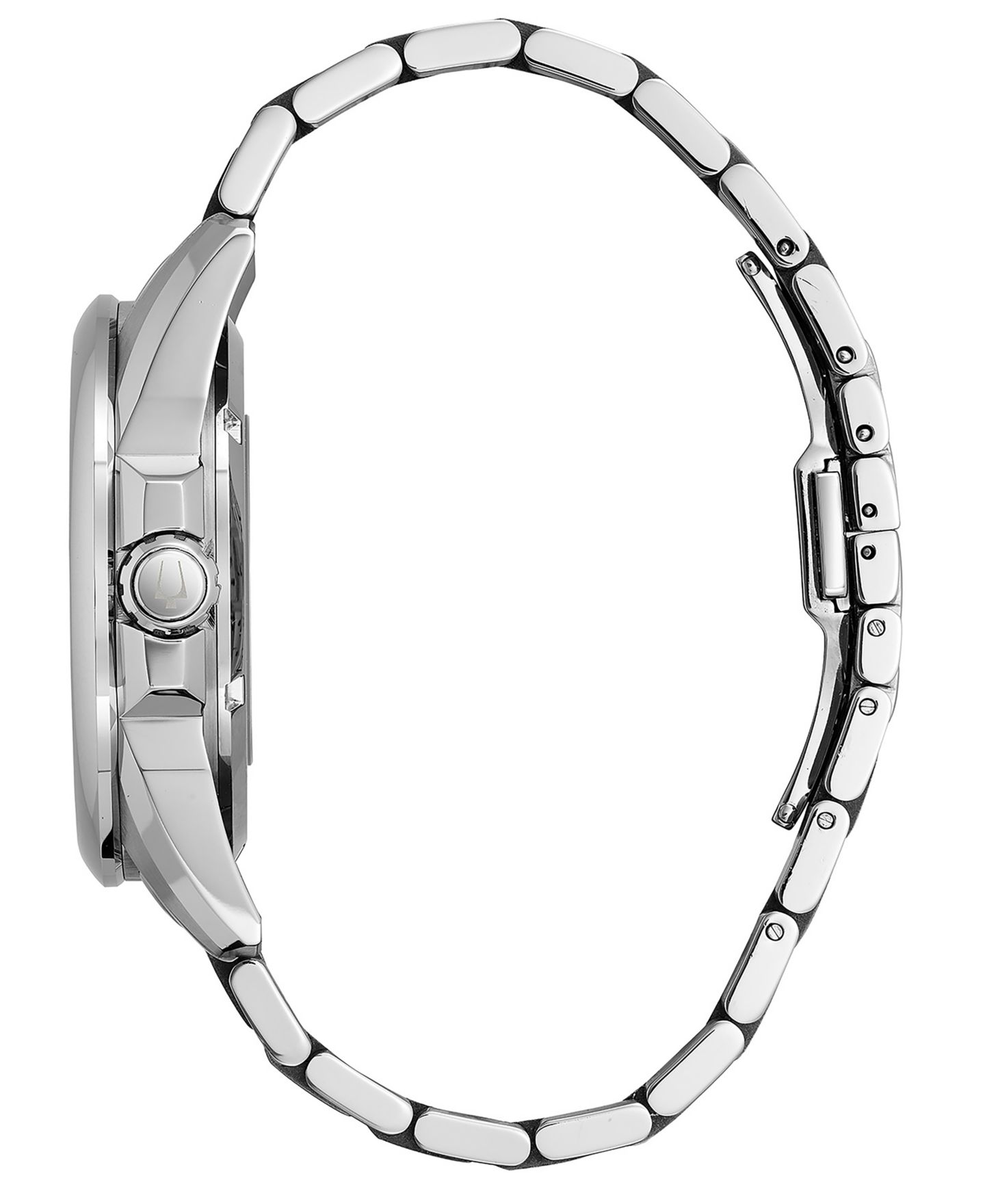 Мужские часы Bulova Automatic Stainless Steel Bracelet Watch 43mm 96A187 — фото 2