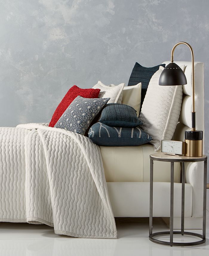 Hotel Collection CLOSEOUT! Modern Wave Quilted King Coverlet, Created
