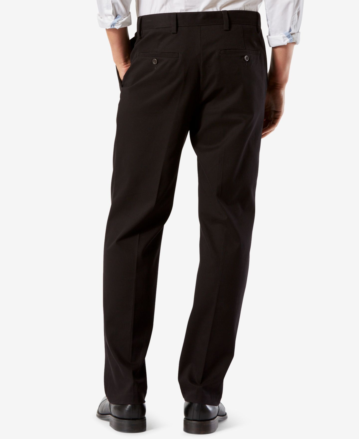 Мужские брюки Dockers Big & Tall Easy Classic Fit Khaki Stretch, цвет: Чёрный — фото 2