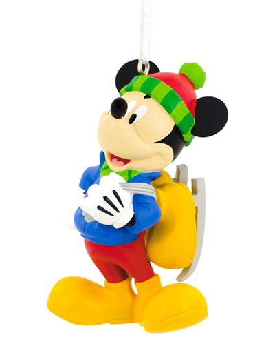 Hallmark Resin Figural Mickey Mouse Skating Ornament