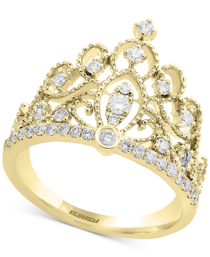 EFFY Collection D'oro by EFFY® Diamond Crown Statement Ring (3/8 ct. t ...