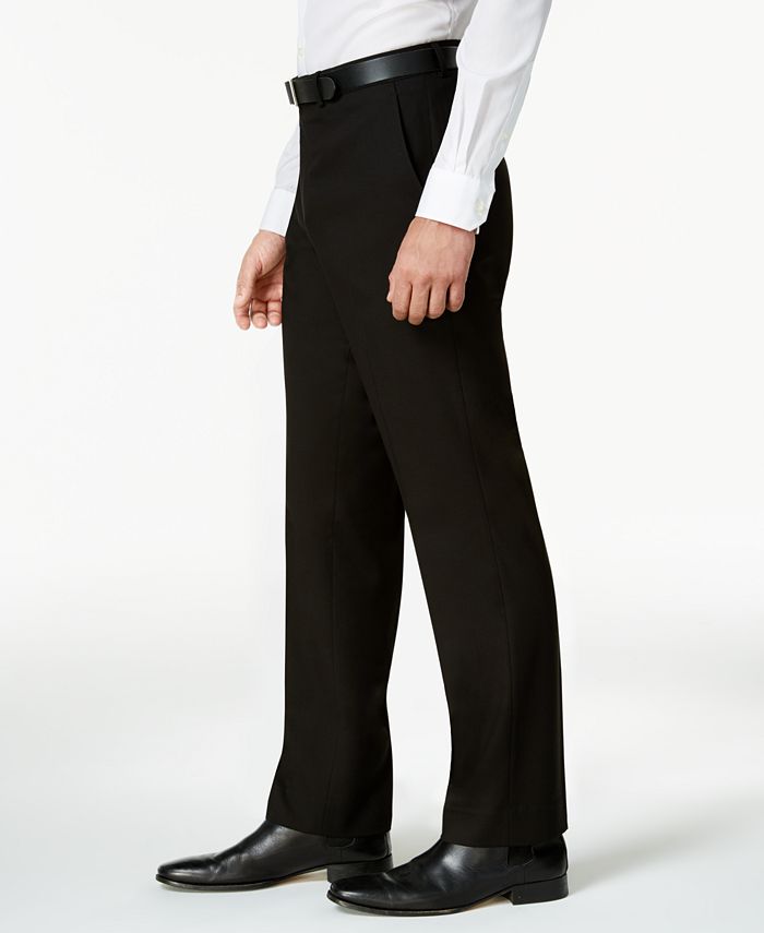 Cole Reaction Men's Ready Flex Solid Black SlimFit Suit Macy's