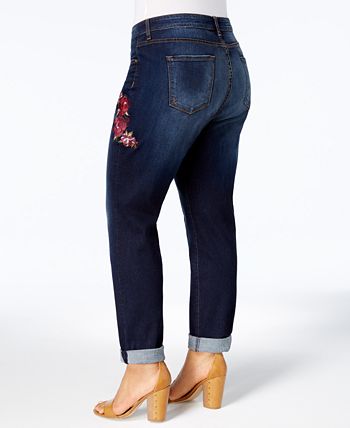 Kut from the kloth embroidered jeans store