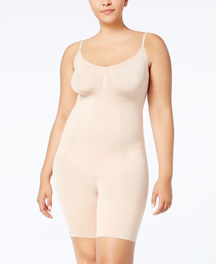SPANX Women's Plus Size OnCore Mid-Thigh Bodyshaper PS1715 - Macy's