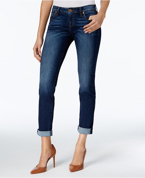 Kut from the Kloth Petite Katy Cropped Boyfriend Jeans & Reviews ...