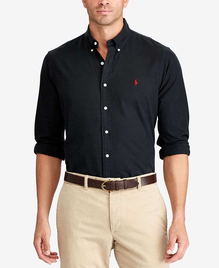Polo Ralph Lauren Men's Big & Tall Classic-Fit Garment Dyed Shirt ...