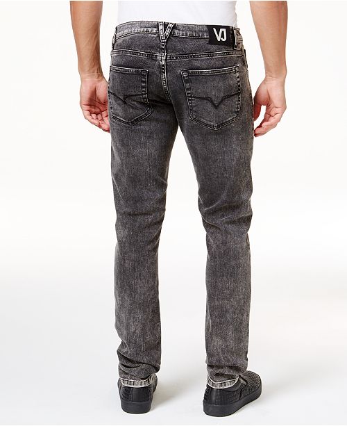 Versace Jeans Men's Faded Black Stretch Jeans Jeans Men Macy's