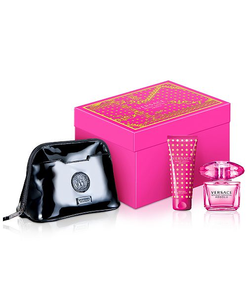 Versace 3 Pc Bright Crystal Absolu Gift Set Reviews All Perfume Beauty Macy S