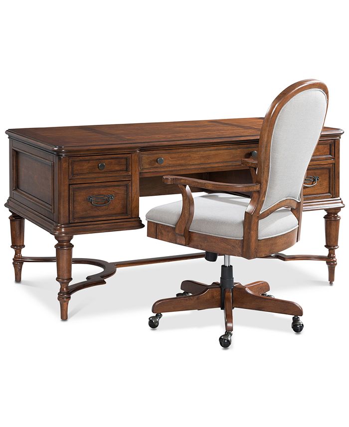 Furniture Clinton Hill Cherry Home Office Furniture, 2Pc. Set (Writing