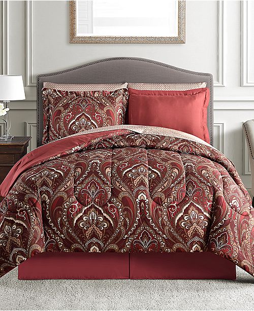 Fairfield Square Collection Norfolk Reversible 8 Pc Queen