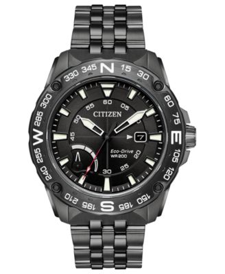 Citizen - Men's Eco-Drive Dark Gray Stainless Steel Bracelet Watch 44mm
