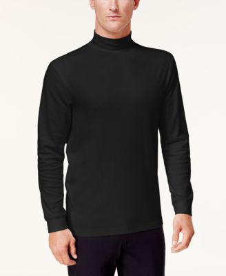 Men's Solid Mock Neck Turtleneck Shirt, Created for Macy's