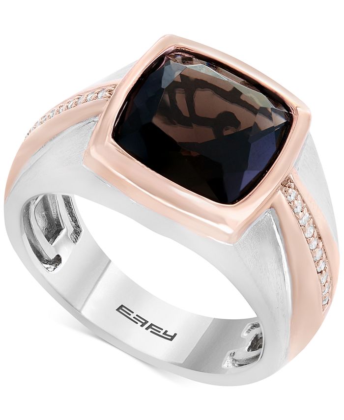 Macy's smoky cheap quartz ring