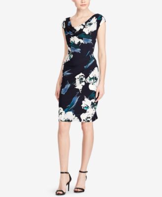 Lauren Ralph Lauren - Floral-Print Cowl-Neck Dress