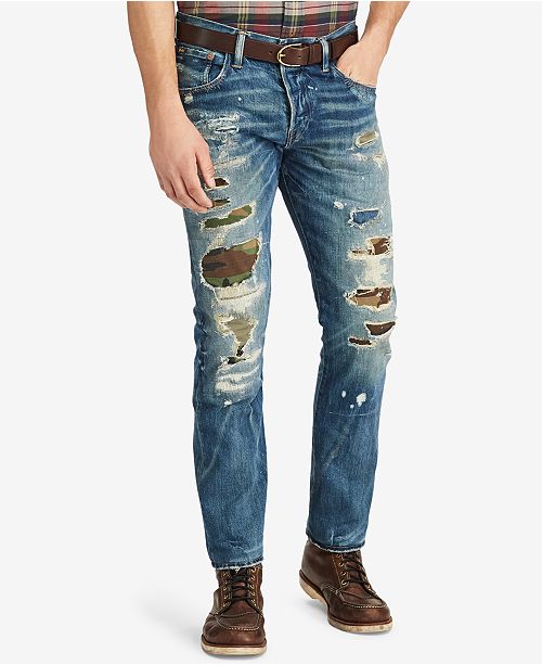 polo ralph lauren ripped jeans