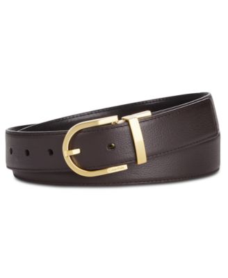 Calvin Klein - Reversible Smooth/Pebble Dress Belt