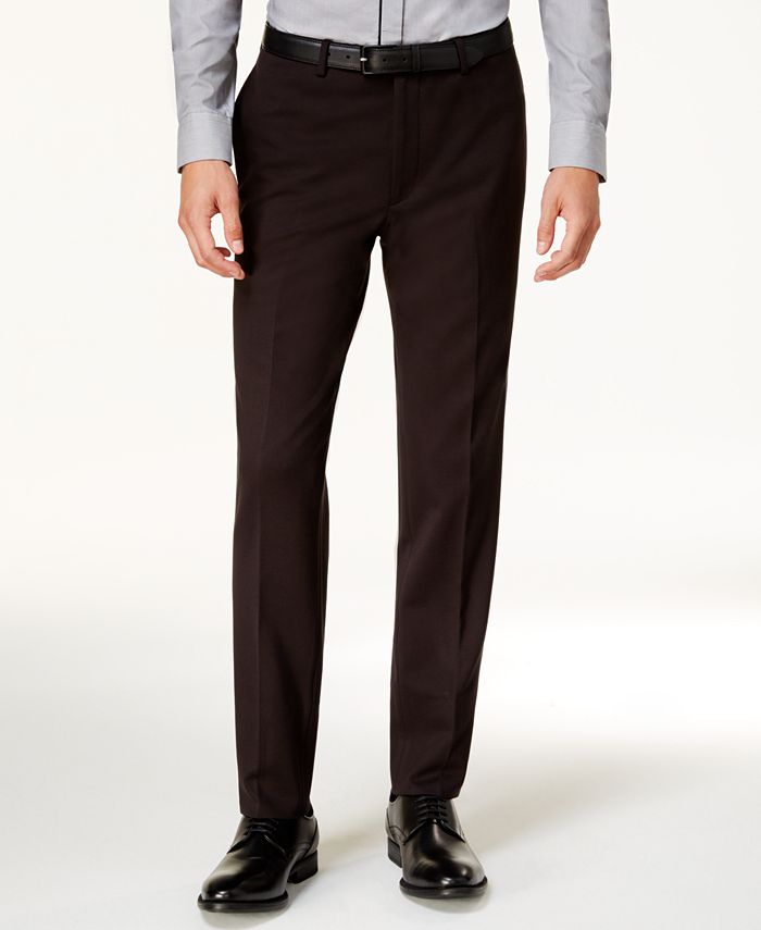 Calvin Klein Men's Slim-Fit Black Knit Suit - Macy's