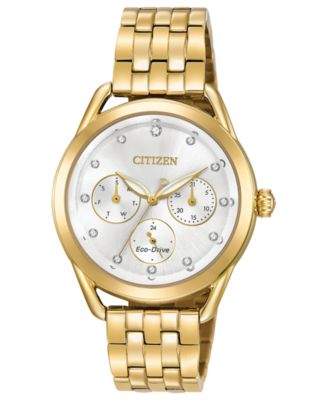 Citizen - Women's Gold-Tone Stainless Steel Bracelet Watch 38mm