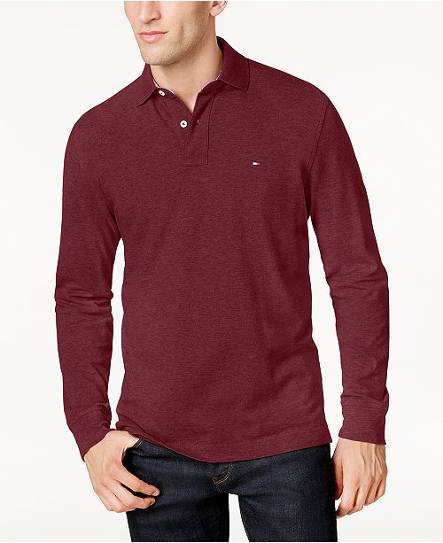 Tommy Hilfiger Men's LongSleeve ClassicFit Polo, Created for Macy's