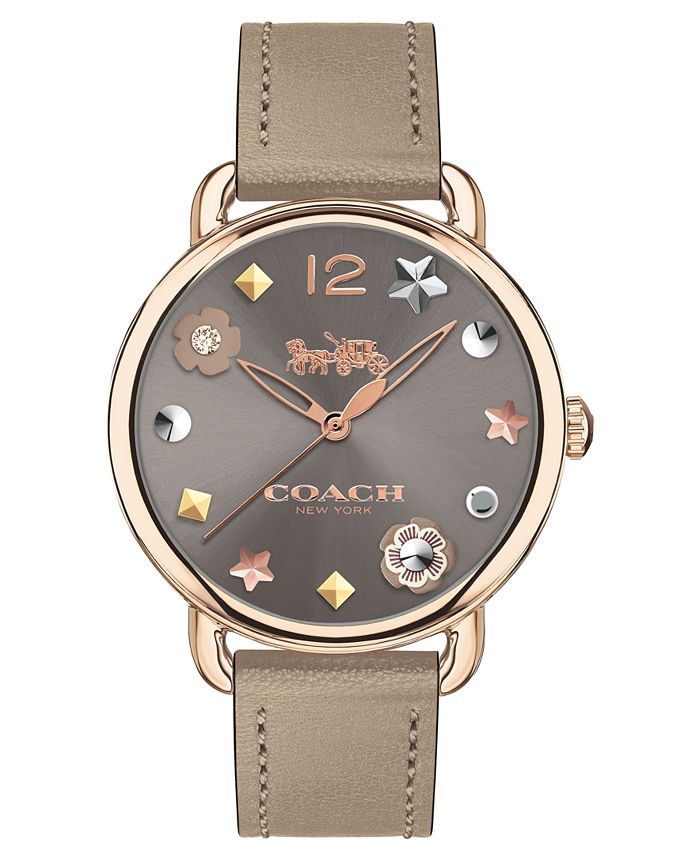 Coach delancey watch leather outlet
