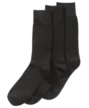 image of Perry Ellis Men-s 3-Pk. Stay Dry Comfort Socks