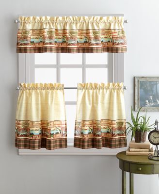 Curtainworks - Fishing Lodge 36" Tier & Valance Set