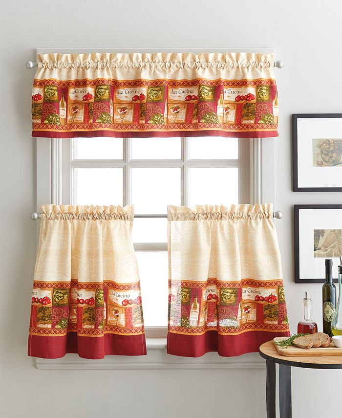Curtainworks La Cucina 36" Tier & Valance Set Macy's