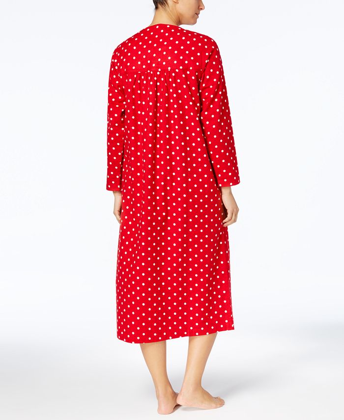 Charter Club Flannel LaceTrim Nightgown, Created for Macy's Macy's