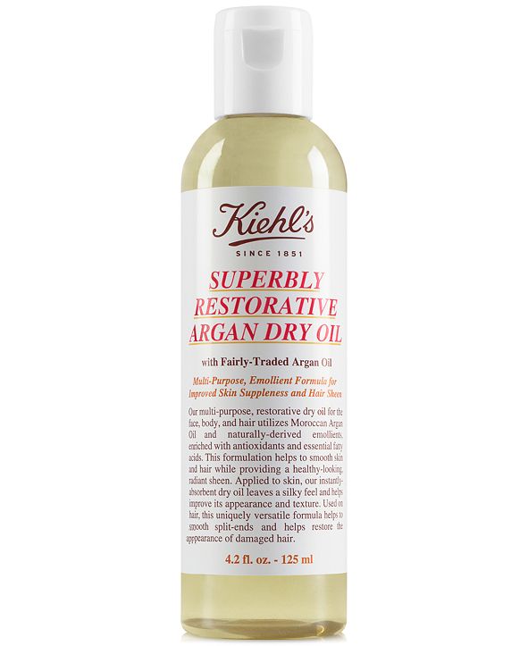 Kiehl's Since 1851 Superbly Restorative Argan Dry Oil, 4.2oz