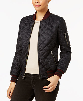 Lucky Brand Quilted Bomber Jacket & Reviews - Coats & Jackets - Women ...