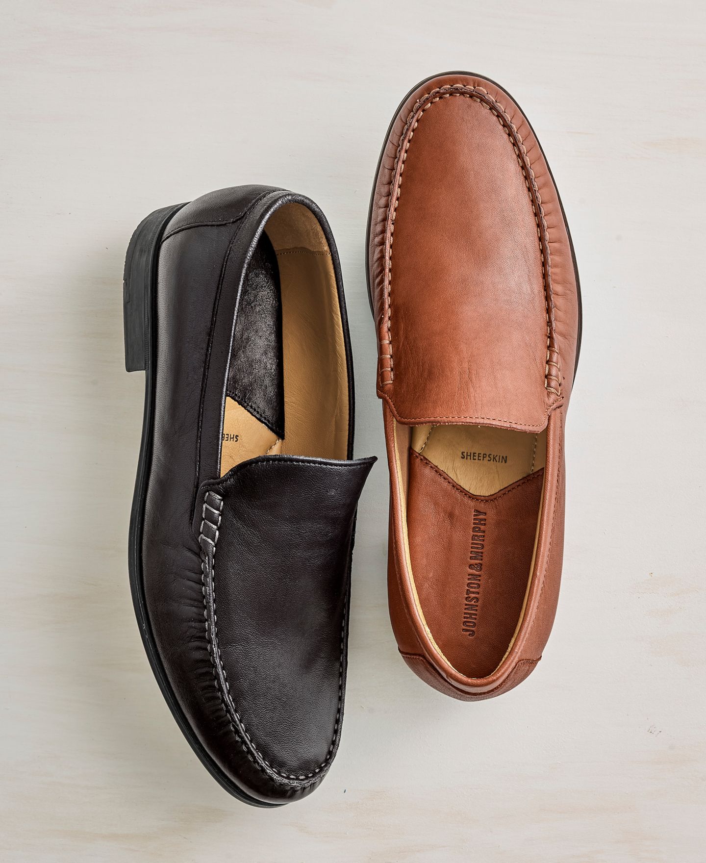 Мужские туфли Johnston & Murphy Cresswell Venetian Loafer, цвет: Коньячный — фото 12