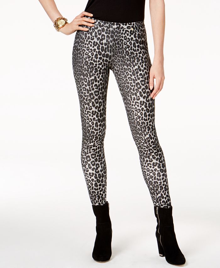 Michael Kors Leopard-Print Leggings - Macy's