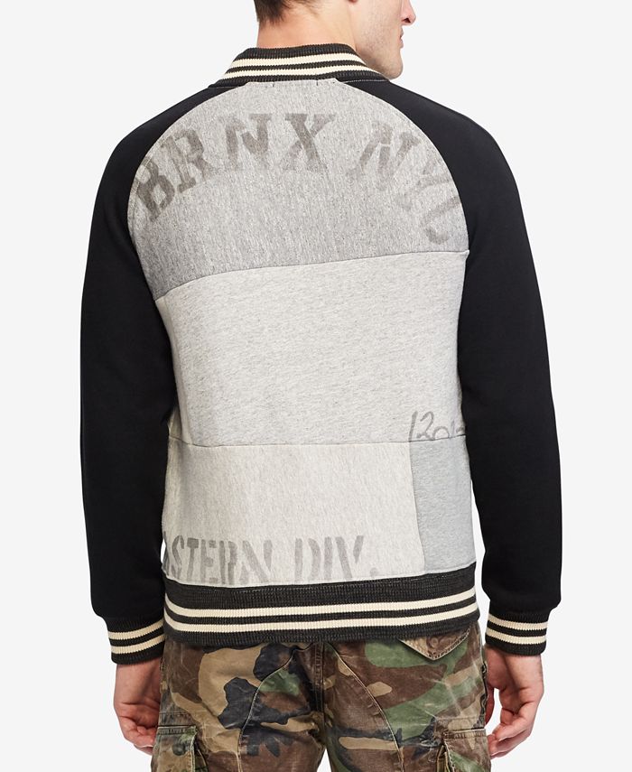 polo patchwork fleece jogger