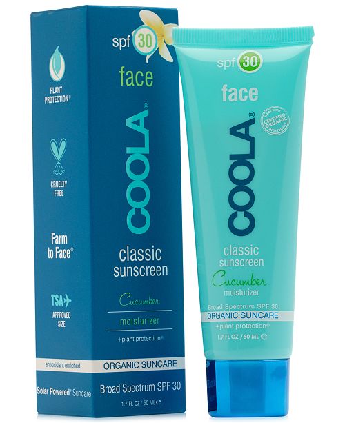 COOLA Face Classic Sunscreen Cucumber Moisturizer SPF 30 & Reviews Skin Care Beauty Macy's