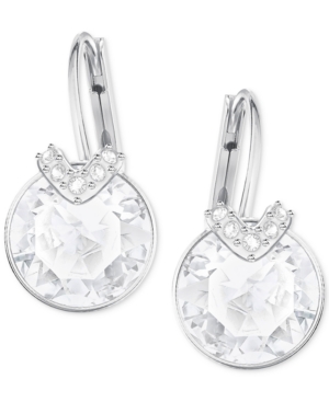 image of Swarovski Clear & Colored Crystal Drop Earrings