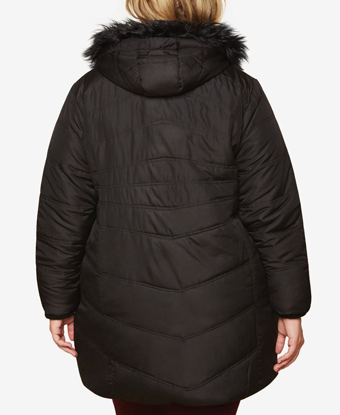 Motherhood Maternity Plus Size FauxFur Hooded Coat Macy's