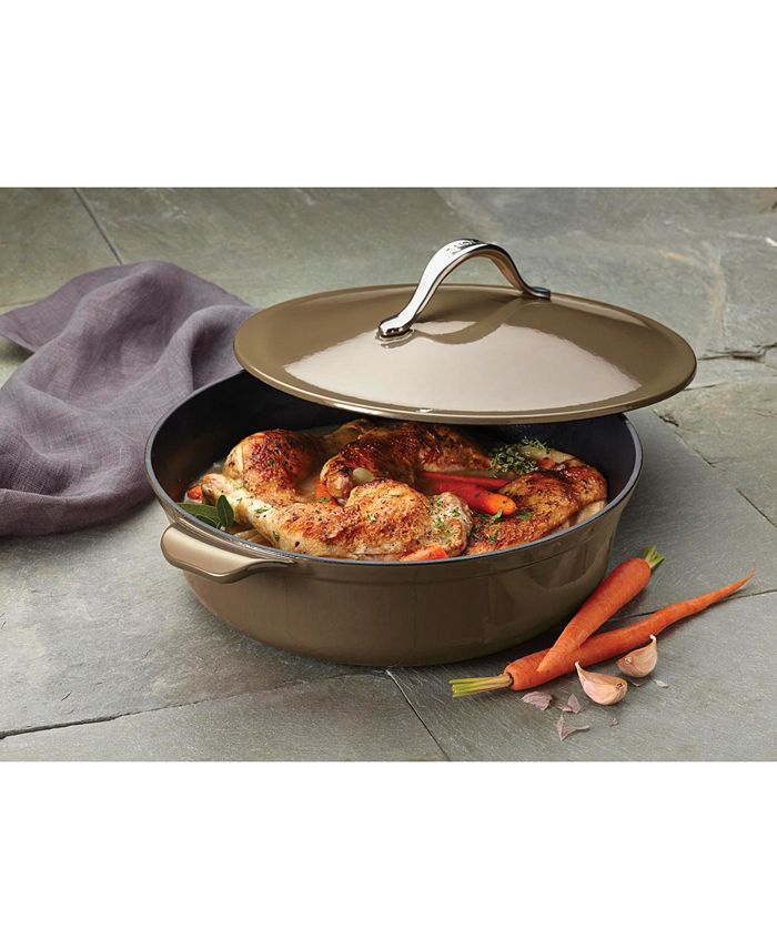 Anolon Vesta Cast Iron 5Qt. Round Braiser with Lid & Reviews