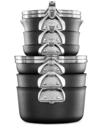 Calphalon Premier 10-Pc. Space-Saving Hard Anodized Non-Stick Cookware Set, Created for Macy's