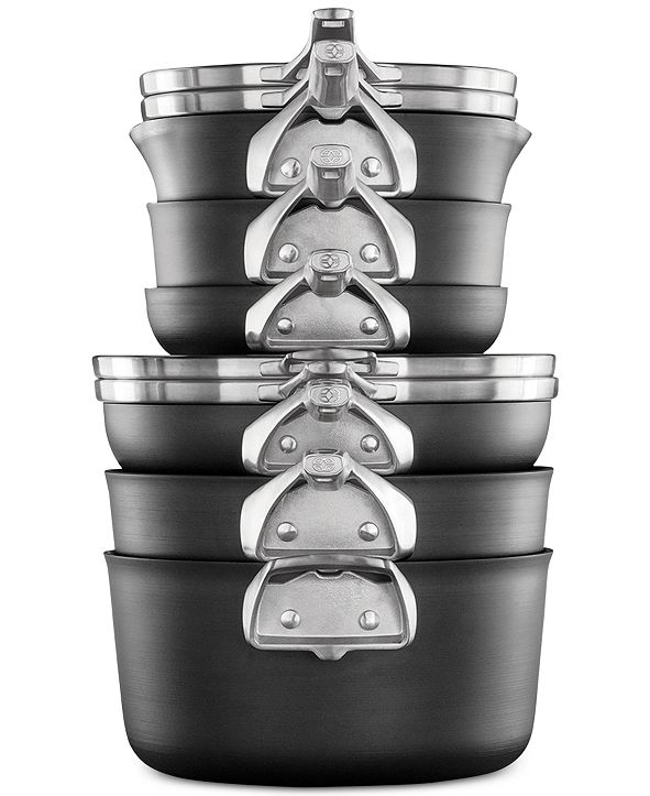 Calphalon Premier 10Pc. SpaceSaving Hard Anodized NonStick Cookware