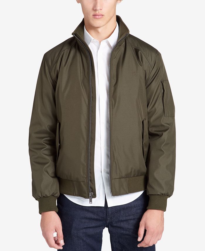 Calvin Klein Men's Weather-Resistant Classic Bomber Jacket & Reviews - Coats  & Jackets - Men - Macy's
